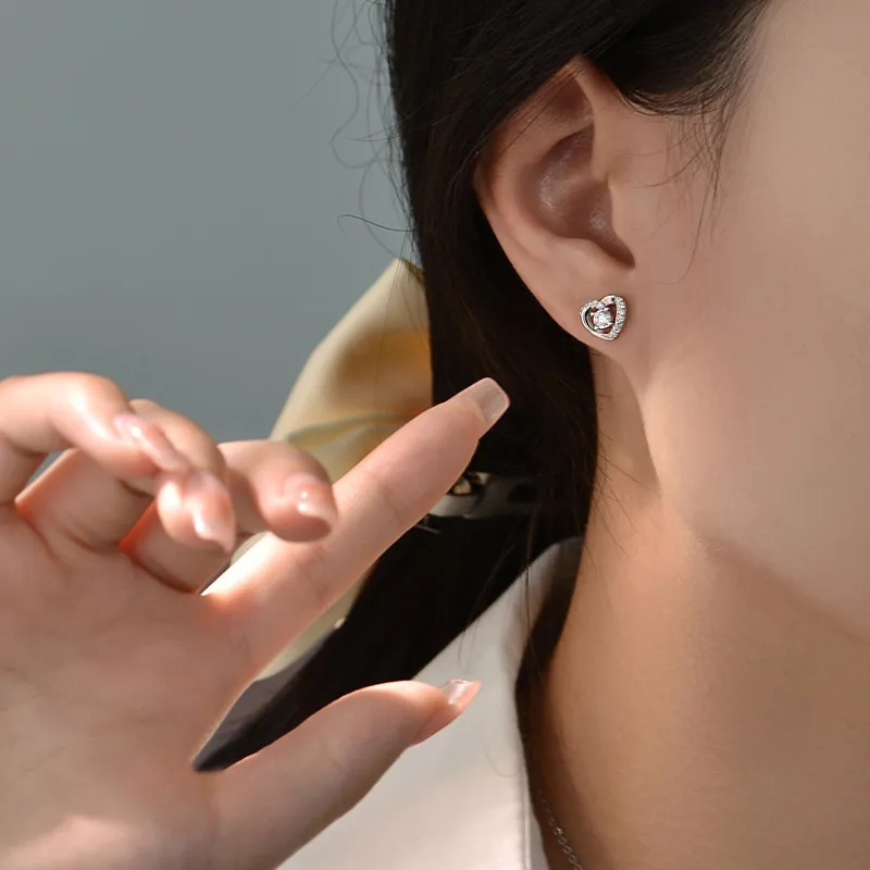 ETAHLOVE Sterling Silver Stud Earrings Women's-1