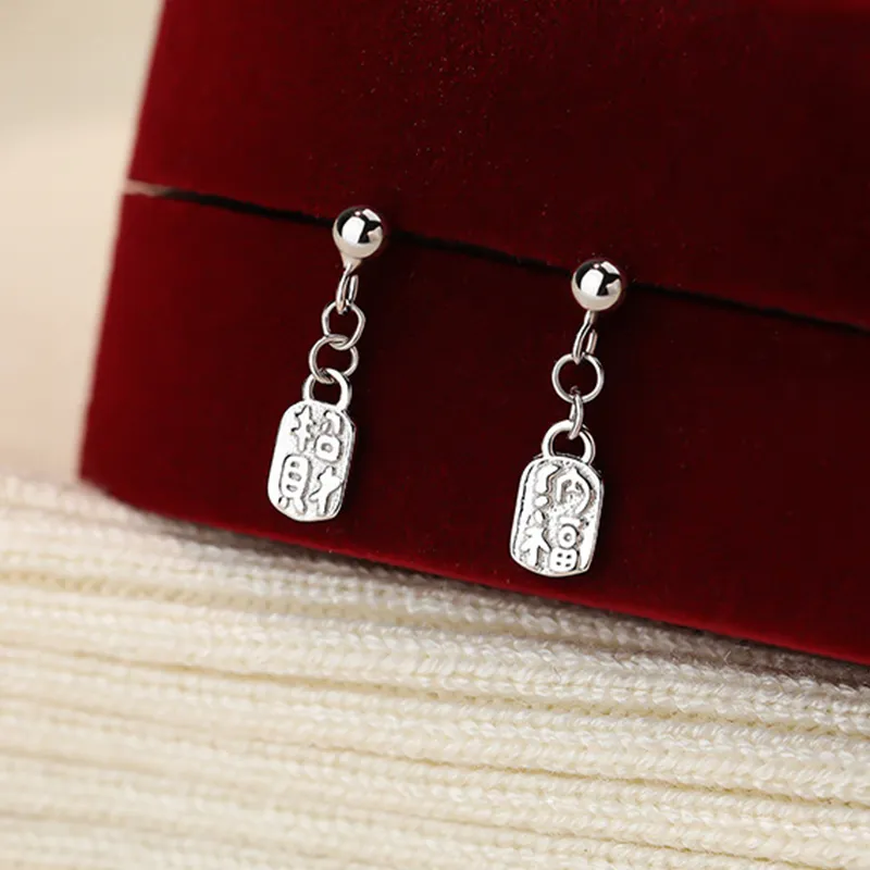 ETAHLOVE Sterling Silver Stud Earrings Women's Student Couple Date Gift For Girlfriend's Birthday Anniversary Box-9