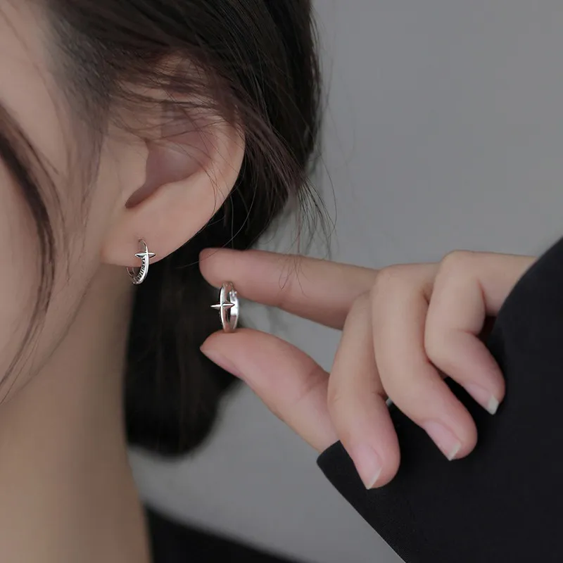 ETAHLOVE S925 Silver Earrings Unisex Bestie Gift For Boyfriend/Girlfriend Birthday Box-6