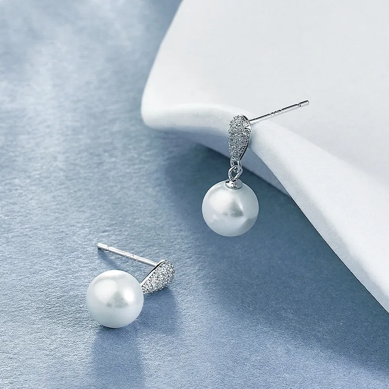 ETAHLOVE S925 Silver Earrings Women's Bestie Girlfriend Couple Date Confession Gift Birthday Box-3