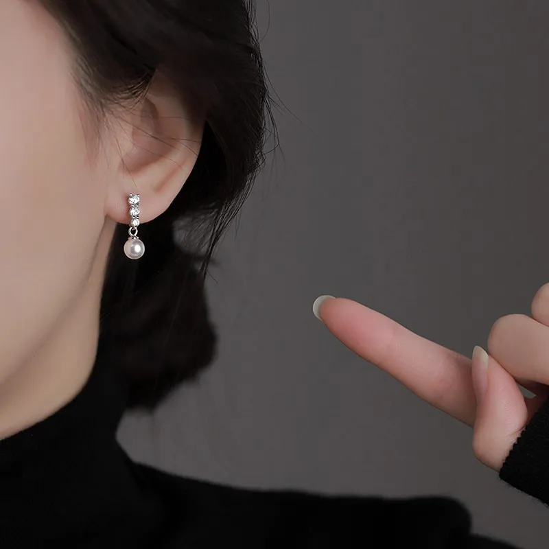 ETAHLOVE S925 Silver Stud Earrings Women's-1