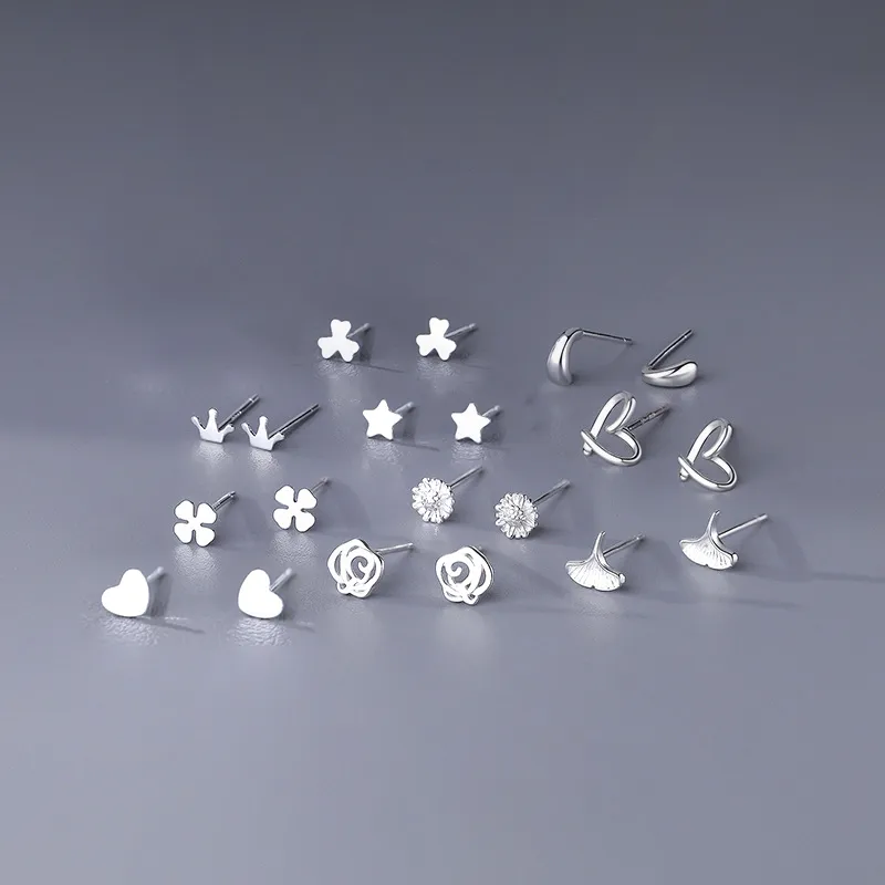ETAHLOVE Sterling Silver Stud Earrings Women's Surprise For Bestie Girlfriend's Birthday-4
