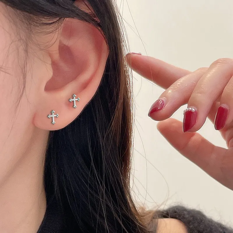 ETAHLOVE Sterling Silver Stud Earrings Women's Love Confession Birthday Gift-3