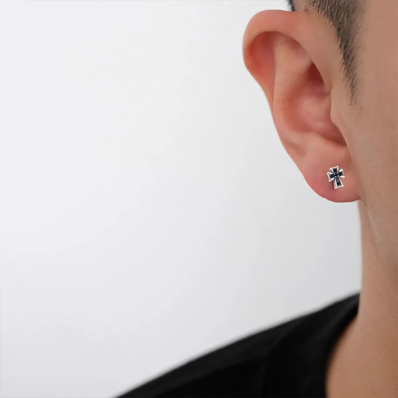 ETAHLOVE S925 Silver Stud Earrings Unisex Bestie Boyfriend And Girlfriend Birthday Surprise Anniversary Commemoration-2