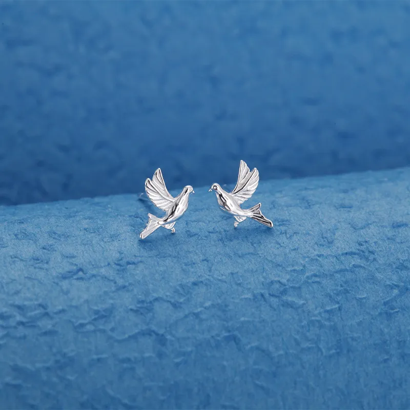 ETAHLOVE Sterling Silver Stud Earrings Women's-3