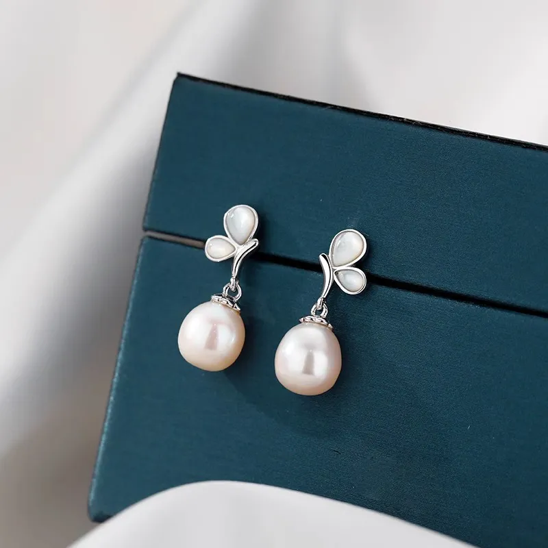 ETAHLOVE S925 Silver Stud Earrings Women's-4
