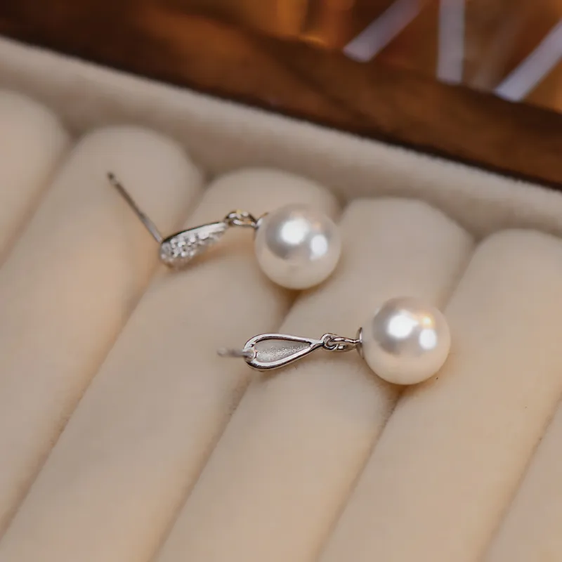 ETAHLOVE S925 Silver Stud Earrings Women's-4
