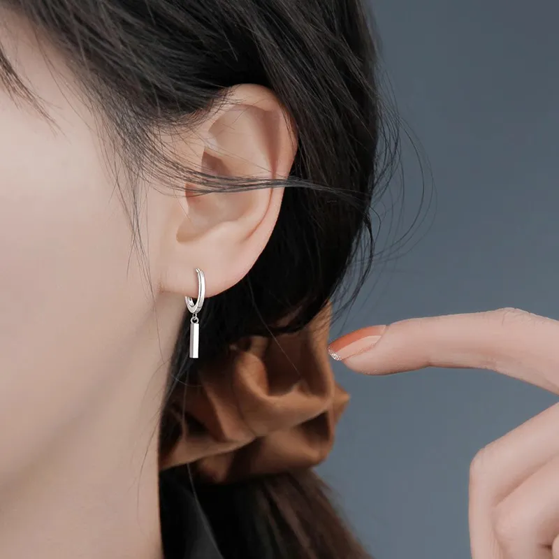 ETAHLOVE Sterling Silver Earrings Unisex-1