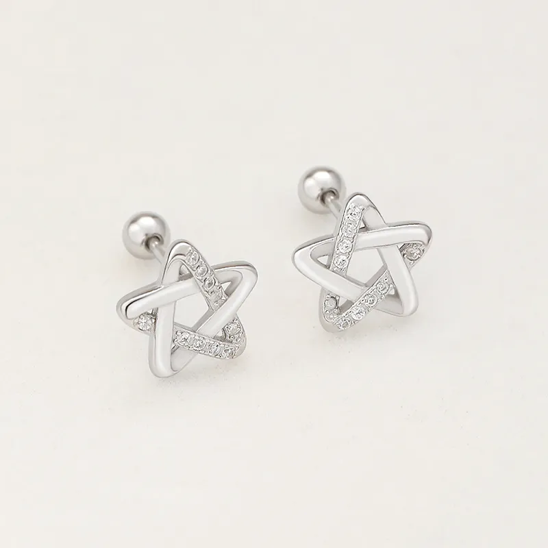 ETAHLOVE Sterling Silver Stud Earrings Women's Bestie Girlfriend Birthday Surprise Anniversary Commemoration-4