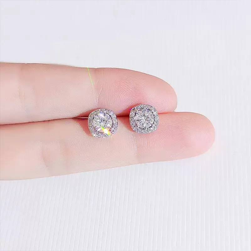 ETAHLOVE S925 Silver Stud Earrings Women's-1