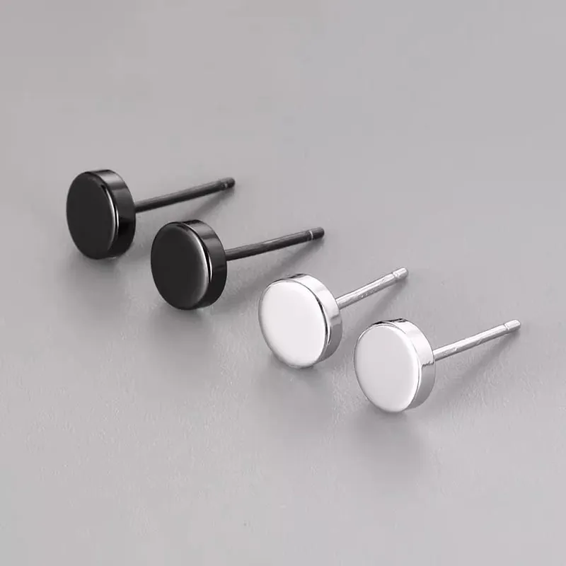 ETAHLOVE Sterling Silver Stud Earrings Unisex-22