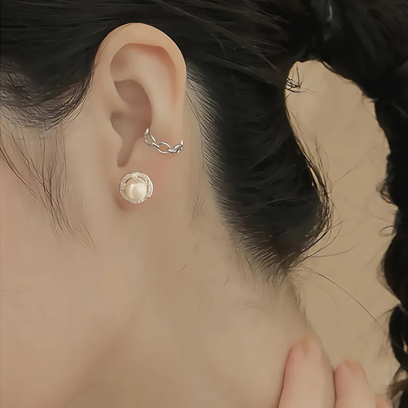 ETAHLOVE Sterling Silver Stud Earrings Women's-2