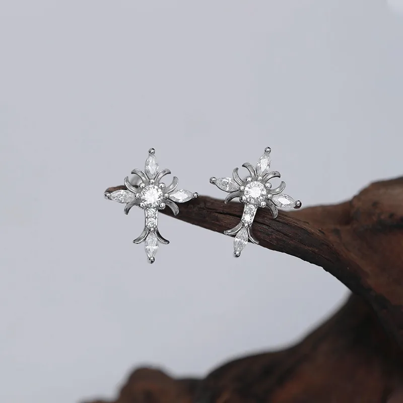 ETAHLOVE S925 Silver Stud Earrings Unisex Date Birthday Surprise Anniversary Commemoration-3