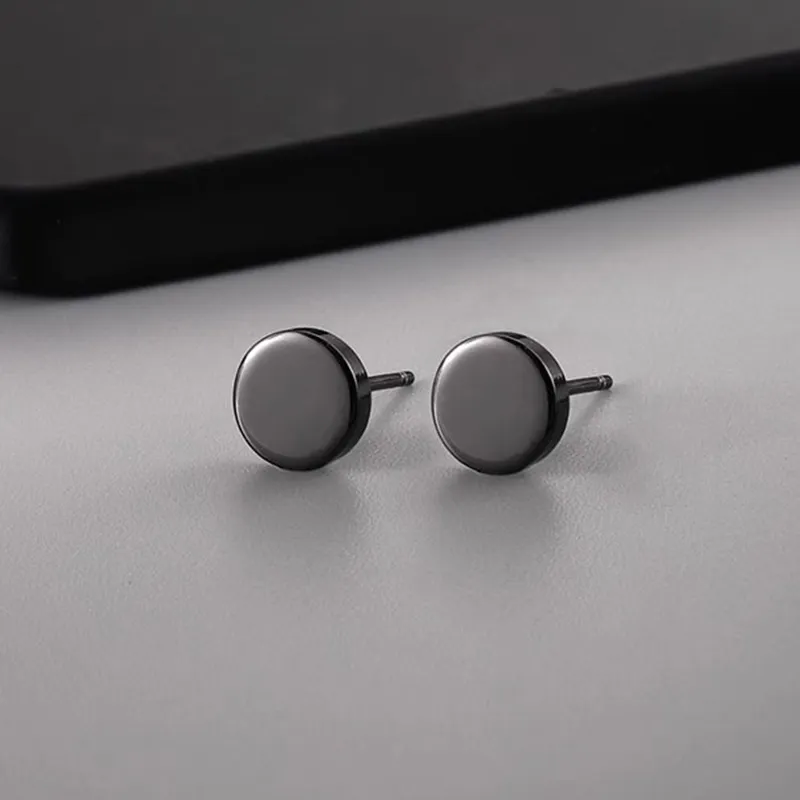 ETAHLOVE Sterling Silver Stud Earrings Unisex-21