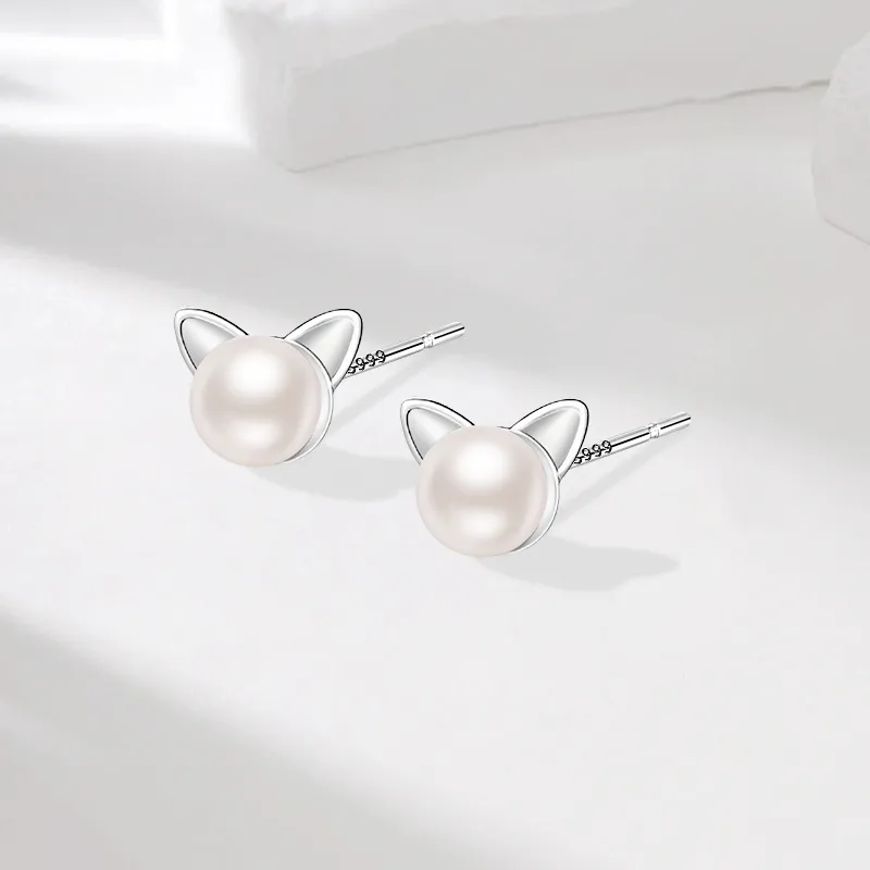 ETAHLOVE Sterling Silver Stud Earrings Women's-4