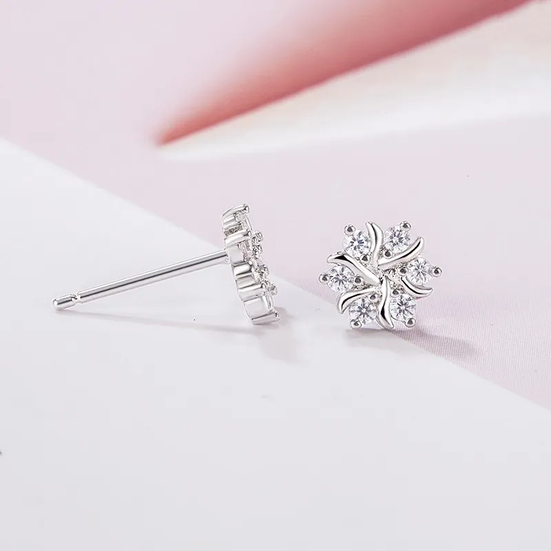 ETAHLOVE Sterling Silver Stud Earrings Women's Love Confession Birthday Gift-4