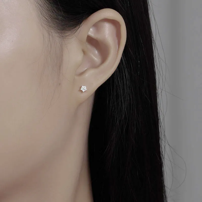 ETAHLOVE Sterling Silver Stud Earrings Women's-2
