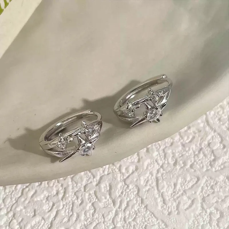 ETAHLOVE S925 Silver Earrings Unisex-2