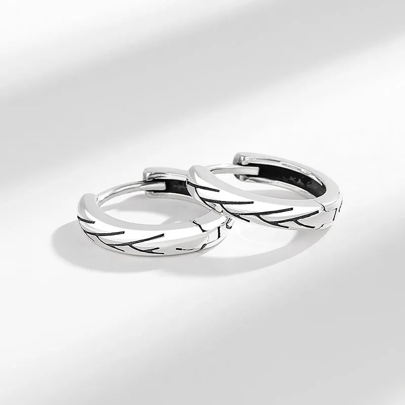 ETAHLOVE S925 Silver Earrings Unisex-9