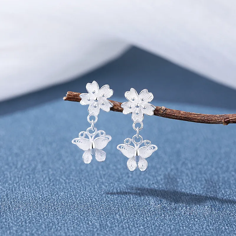 ETAHLOVE Sterling Silver Stud Earrings Women's-3