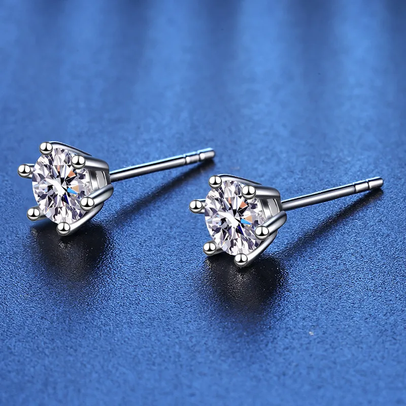 ETAHLOVE S925 Silver Stud Earrings Unisex Date Gift Birthday Box-3
