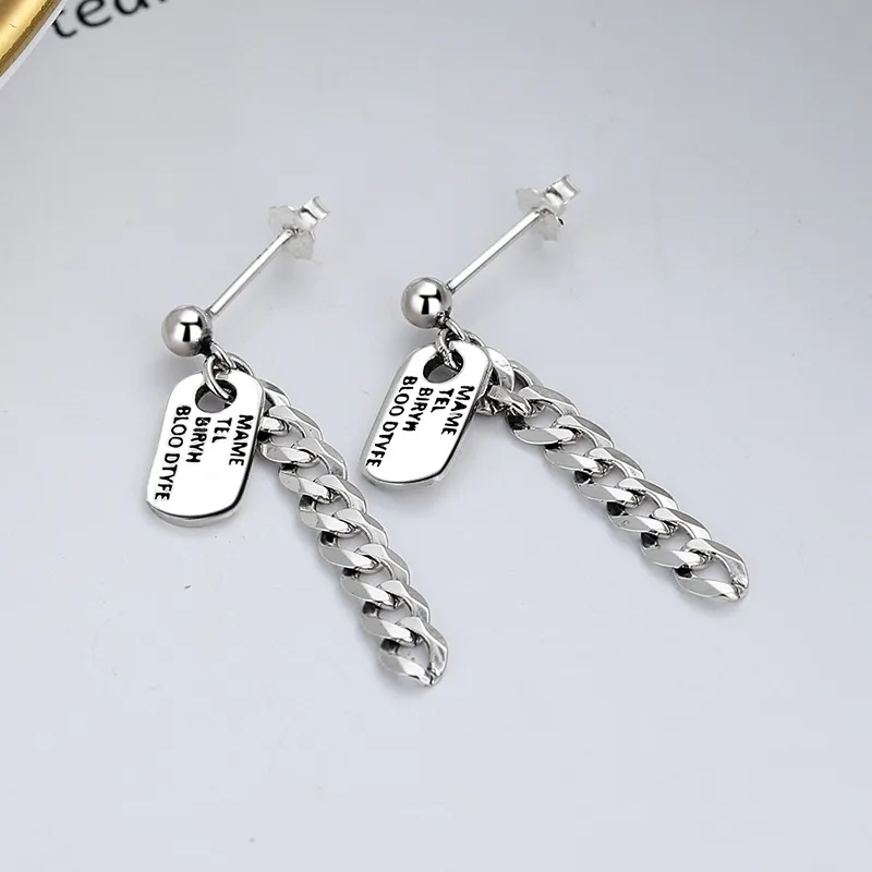 ETAHLOVE S925 Silver Stud Earrings Unisex-3