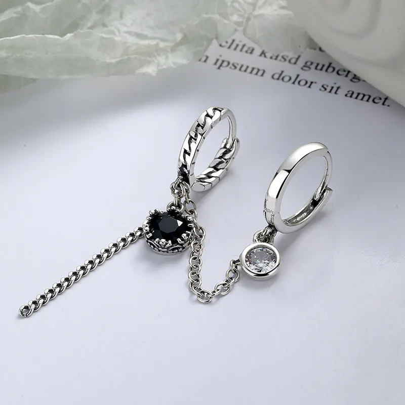 ETAHLOVE S925 Silver Earrings Unisex Date Confession Gift For Boyfriend/Girlfriend Birthday Surprise Anniversary-3