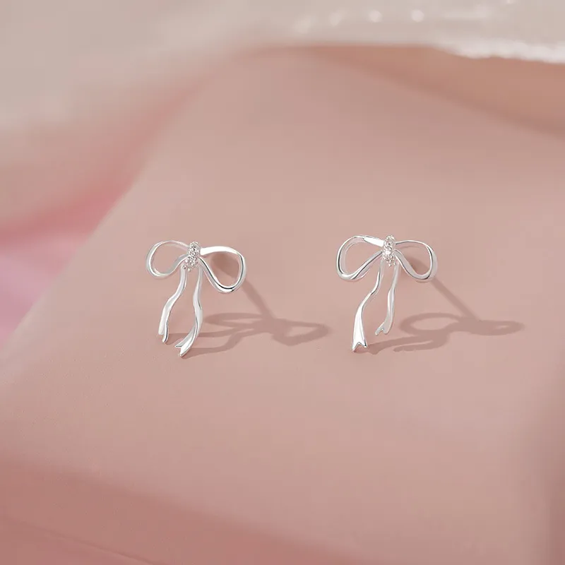ETAHLOVE Sterling Silver 999 Fine Silver Stud Earrings Women's-17