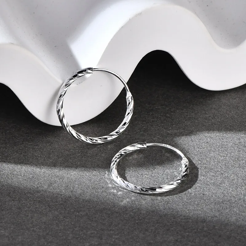 ETAHLOVE S925 Silver Earrings Unisex-3