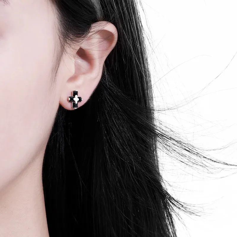 ETAHLOVE S925 Silver Stud Earrings Unisex-19
