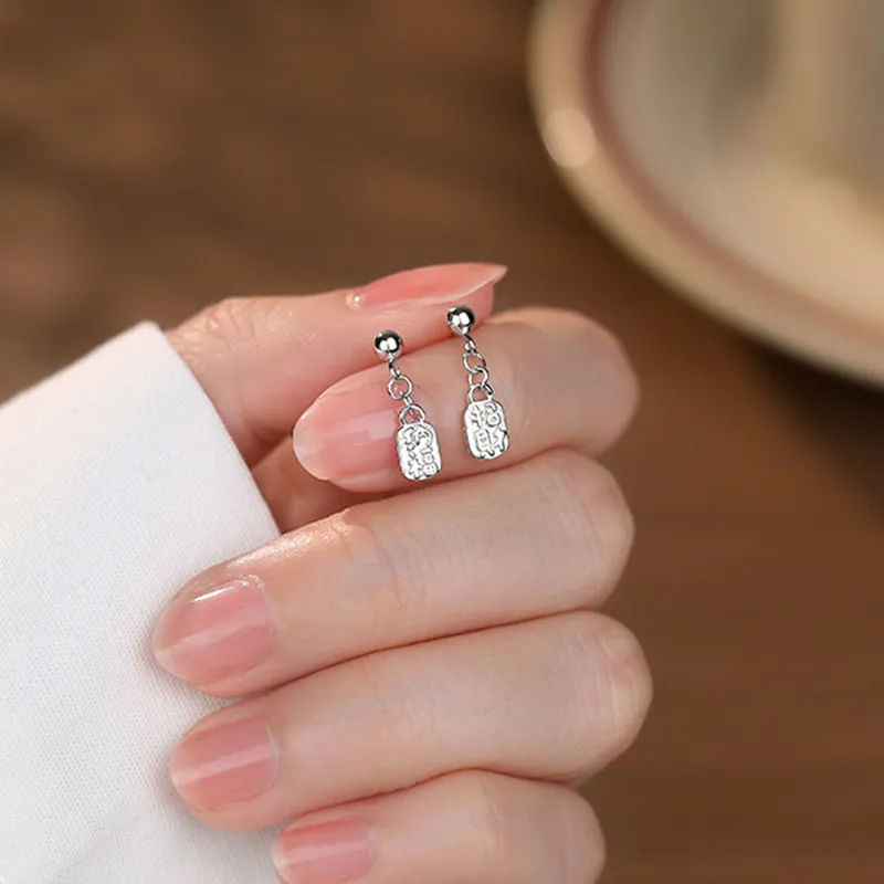 ETAHLOVE Sterling Silver Stud Earrings Women's Student Couple Date Gift For Girlfriend's Birthday Anniversary Box-7