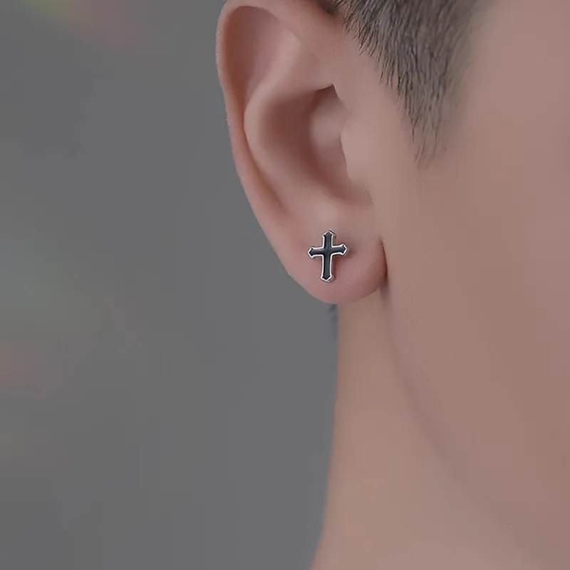 ETAHLOVE S925 Silver Stud Earrings Unisex Bestie Girlfriend Boyfriend Birthday Surprise Anniversary Commemoration-10