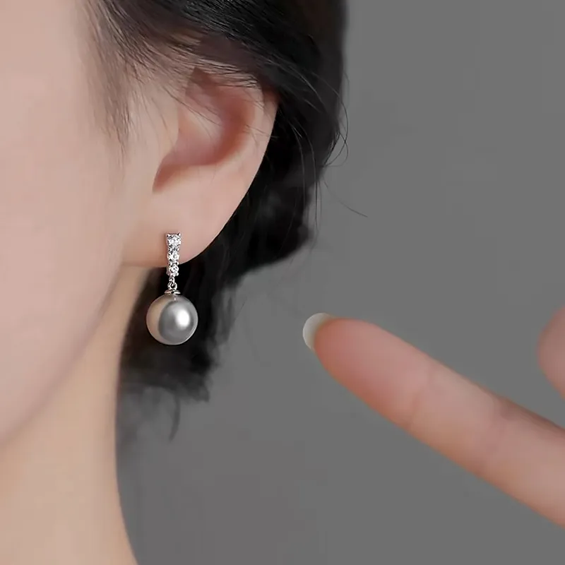 ETAHLOVE Sterling Silver Stud Earrings Women's-1