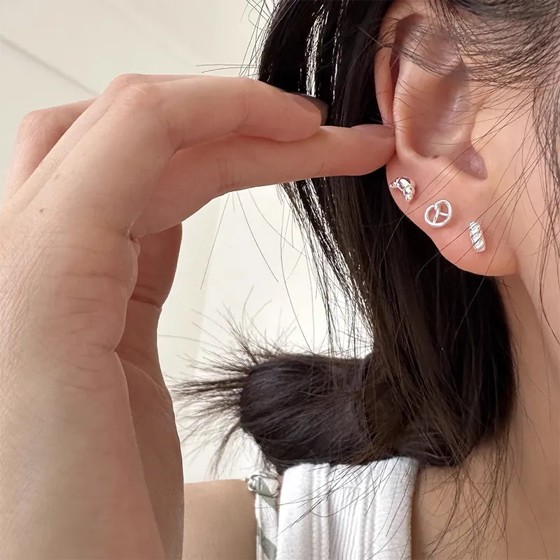 ETAHLOVE 999 Fine Silver Stud Earrings Women's-26