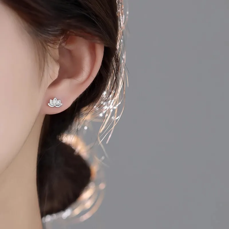 ETAHLOVE S 999 Fine Silver Stud Earrings Women's-6