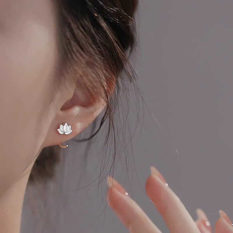 ETAHLOVE S 999 Fine Silver Stud Earrings Women's-10
