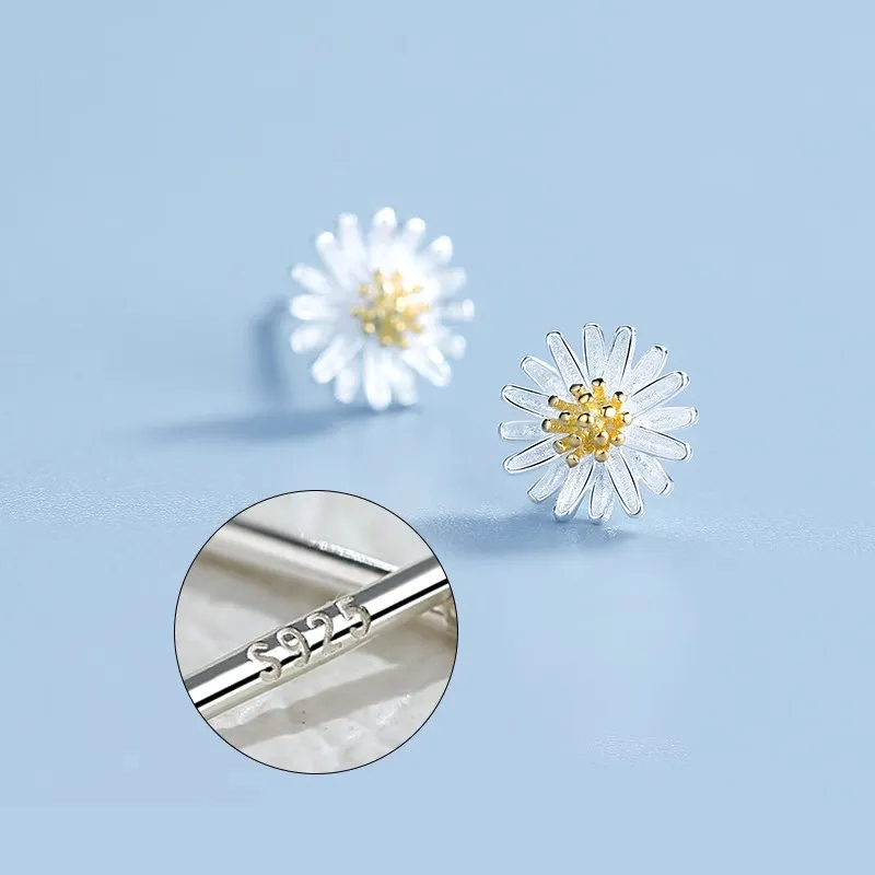 ETAHLOVE S925 Silver Stud Earrings Women's-4