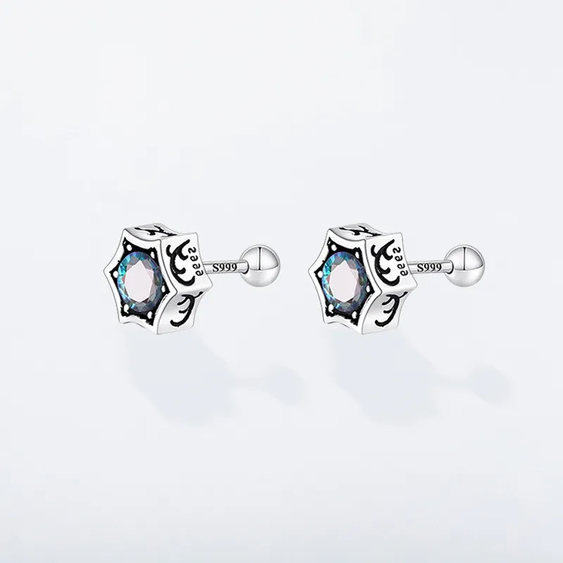 ETAHLOVE Sterling Silver Stud Earrings Unisex Bestie Birthday Surprise Anniversary Gift-4