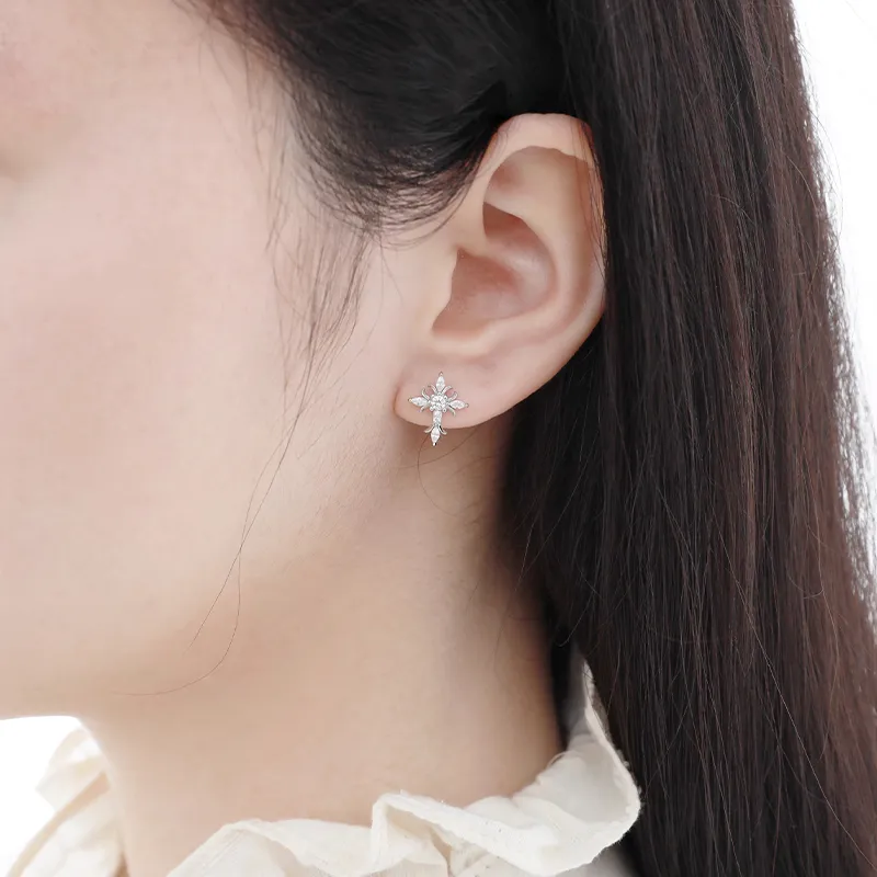 ETAHLOVE S925 Silver Stud Earrings Unisex Date Birthday Surprise Anniversary Commemoration-2