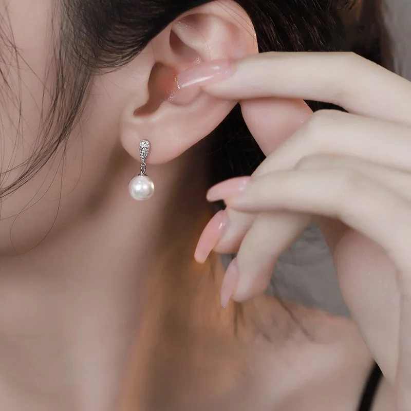 ETAHLOVE S925 Silver Earrings Women's Bestie Girlfriend Couple Date Confession Gift Birthday Box-1