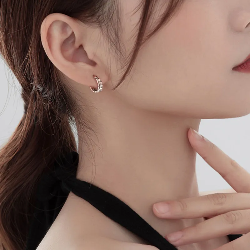 ETAHLOVE Sterling Silver Earrings Unisex-6