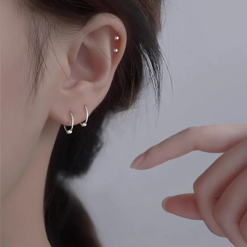 ETAHLOVE Sterling Silver Earrings Unisex-2