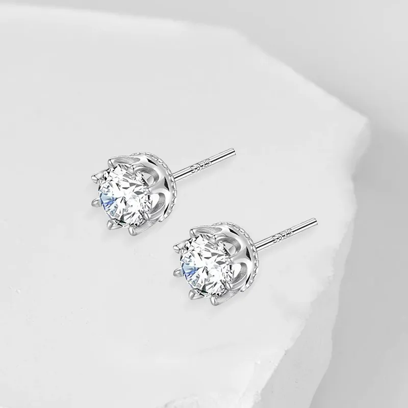 ETAHLOVE S925 Silver Stud Earrings Unisex Bestie Boyfriend/Girlfriend Gift Birthday Box-3
