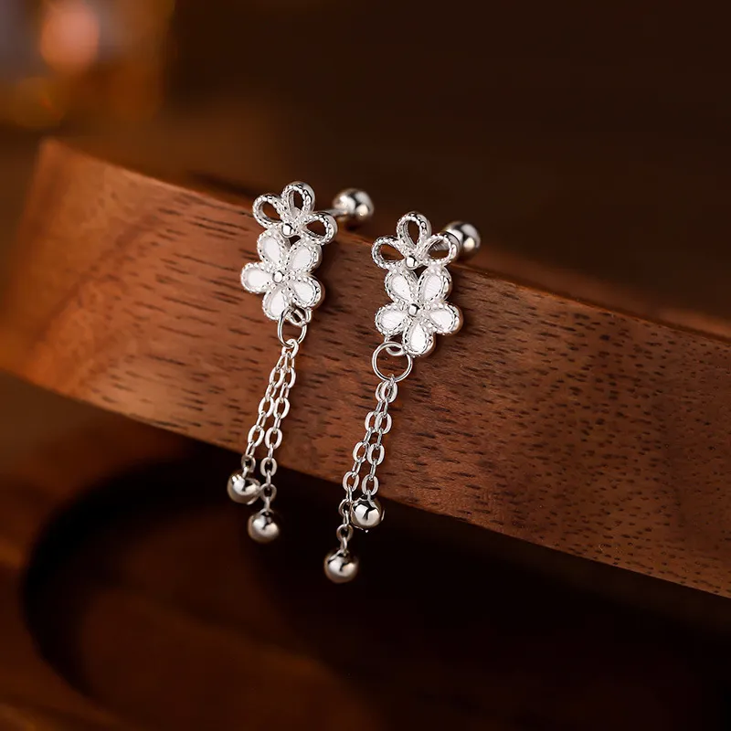 ETAHLOVE Sterling Silver Earrings Women's Couple Date Confession To Girlfriend Birthday Surprise Anniversary Gift-4