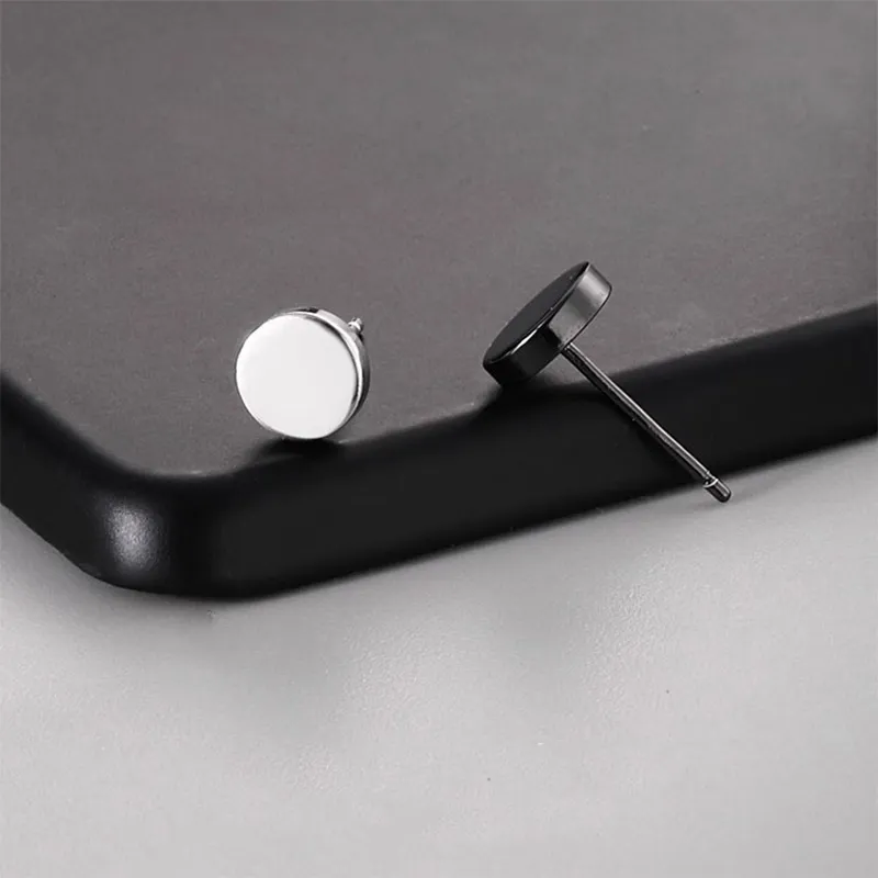 ETAHLOVE Sterling Silver Stud Earrings Unisex-17