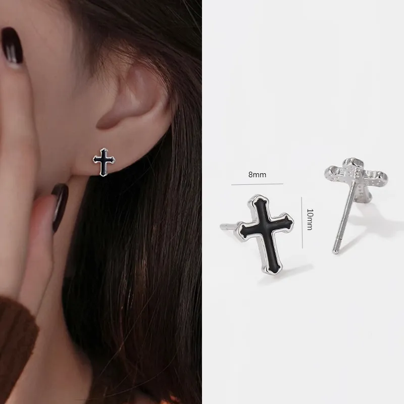 ETAHLOVE S925 Silver Stud Earrings Unisex Bestie Girlfriend Boyfriend Birthday Surprise Anniversary Commemoration-1