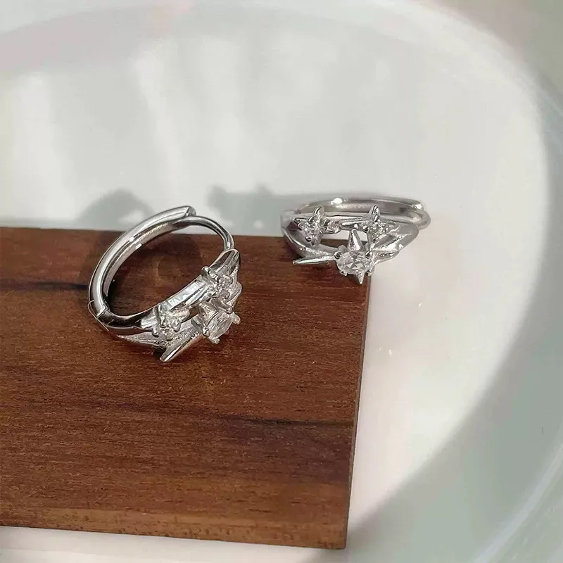 ETAHLOVE S925 Silver Earrings Unisex-8