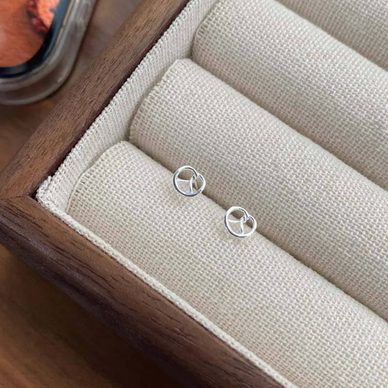 ETAHLOVE 999 Fine Silver Stud Earrings Women's-22