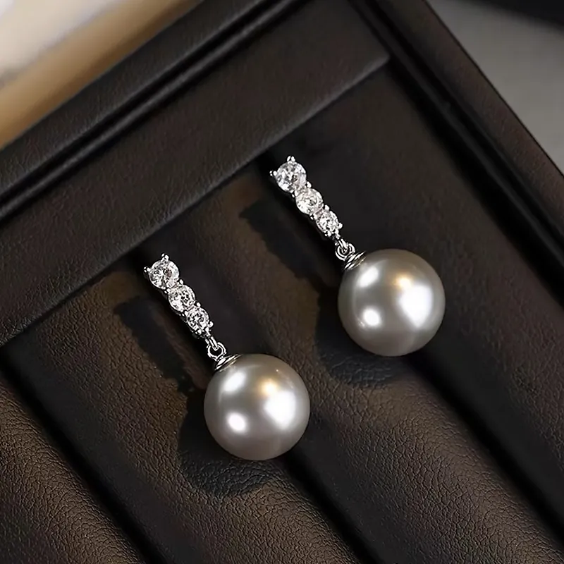 ETAHLOVE Sterling Silver Stud Earrings Women's-3