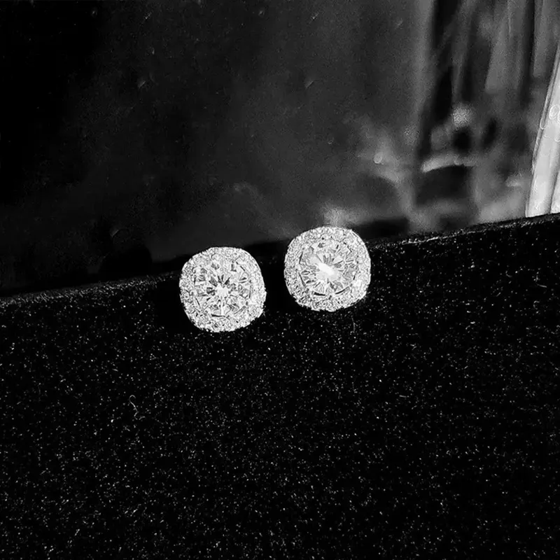 ETAHLOVE S925 Silver Stud Earrings Women's-3